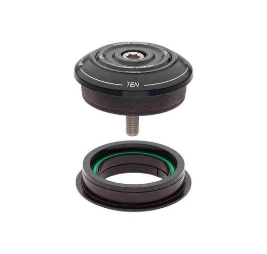Cane Creek 10 Series, ZS44/28.6mm Upper with Short Top Cover and ZS44/30.0mm Lower, Black - Aventon Bikes